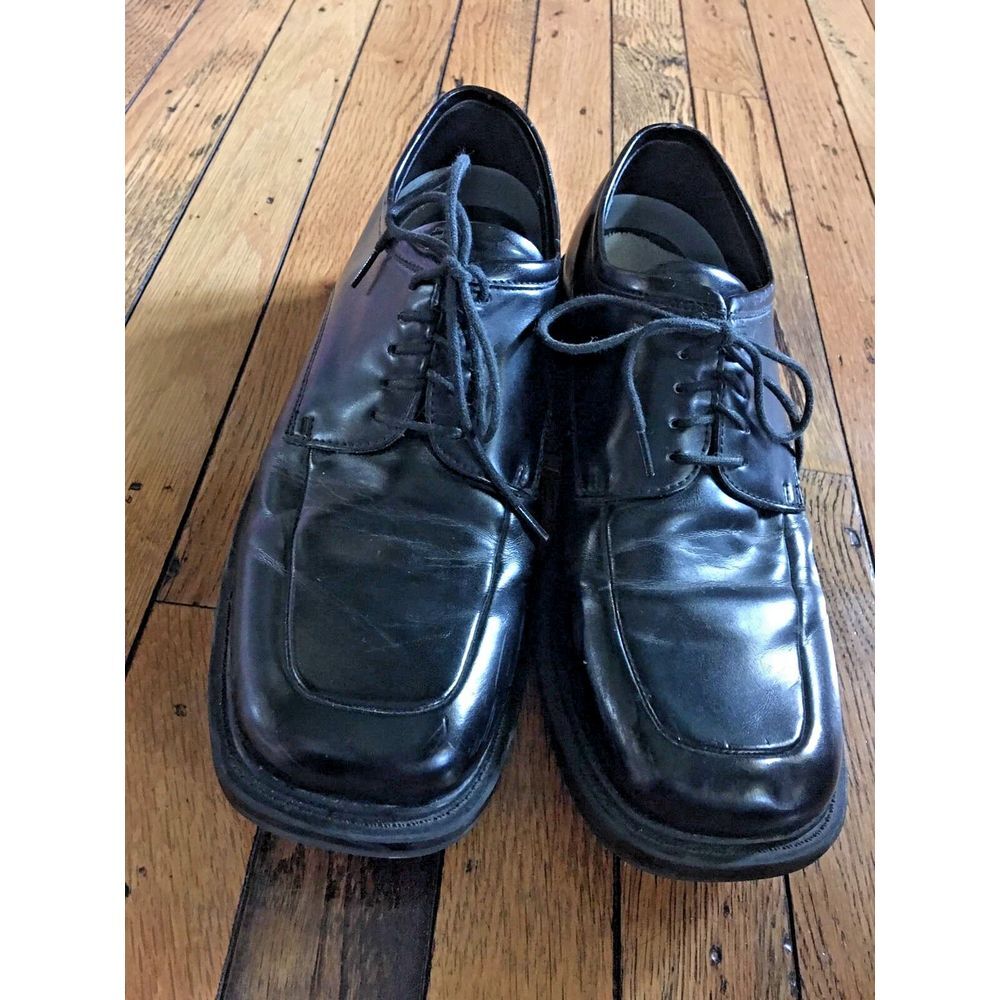 Deer Stags Motivation Black Lace-Up Dress Shoes Size 9.5M Oxfords